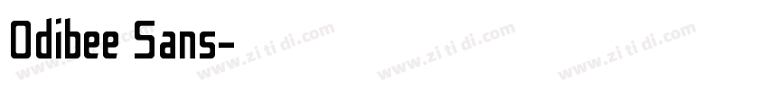 Odibee Sans字体转换